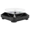 Jewelry Display Stand Solar Powered Rotating Turntable Electric Jewelry Display Tool Black