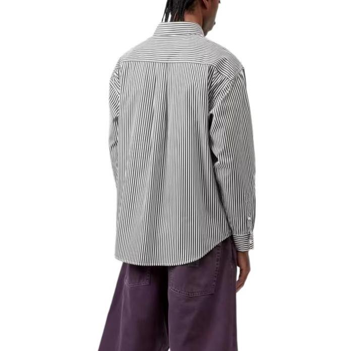 Carhartt WIP Loose Fit Striped Long Sleeve Shirt Men Shirts I035952-3J7-XX