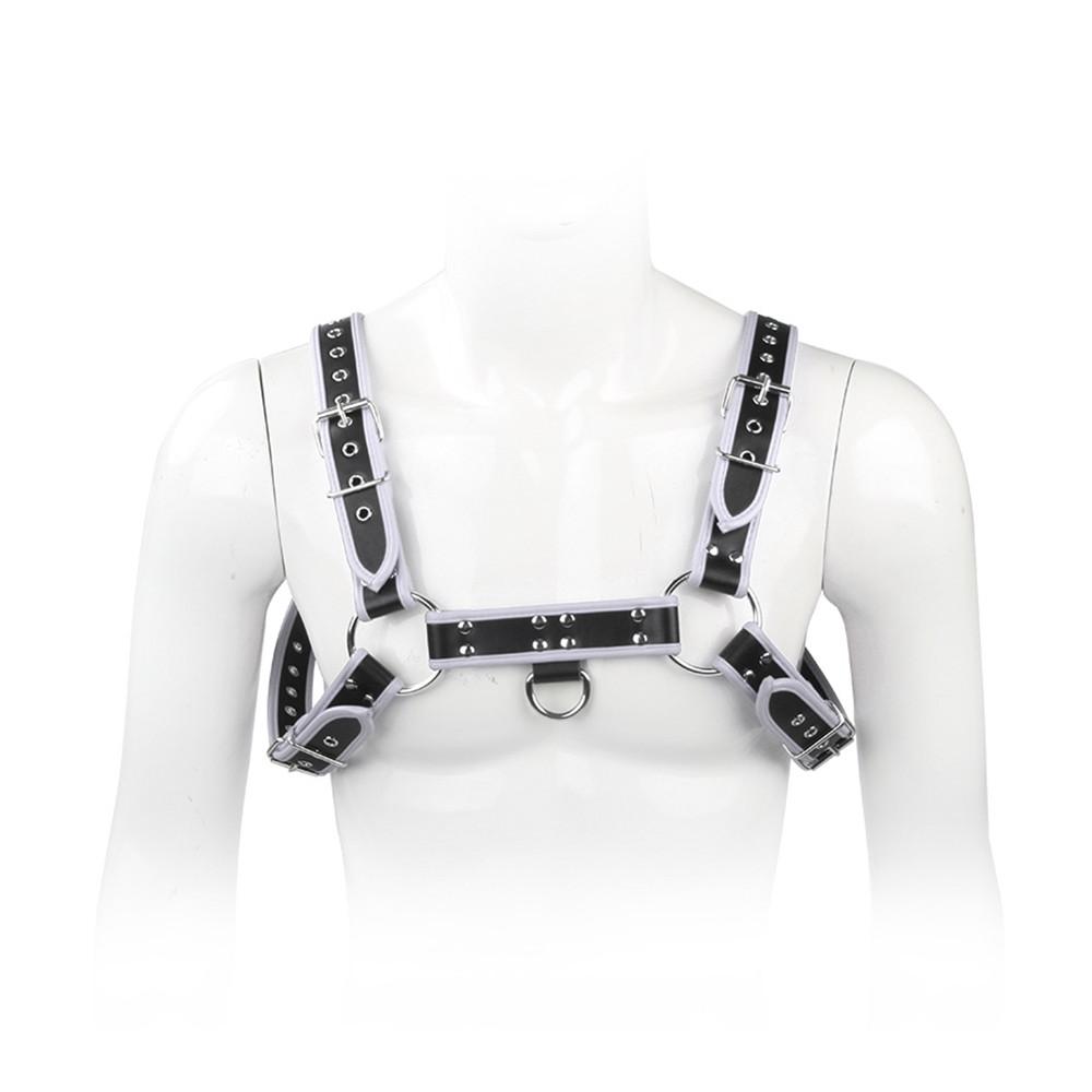 Erotic 6 Colors Men Harness English Bull Dog Leather Chest Belt Fetish Clothing Sexy Straps Bondage Erotic Sex Toys For Men