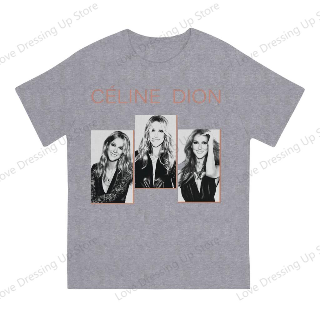 Celine Dion Metal Engraçado Grande Estampado Algodão Unissex Camiseta Manga Curta Camisetas Filme Titanic Tops Hipster
