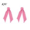Front Door Wreath Bows Fall Scalloped Sash for Door, 55 Inch Plaid Gingham Autumn Wedding Ornament Thanksgiving Ribbon Harvest Yard Porch Doorway