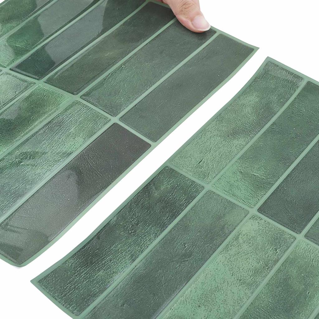 Rectangular Tile 10 pcs Dark Green 29 x 23 x 0.08 cm