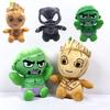 Marvel Avengers Black Panther Hulk Groot Plush Toys Soft Pp Cotton Stuffed Superheroes