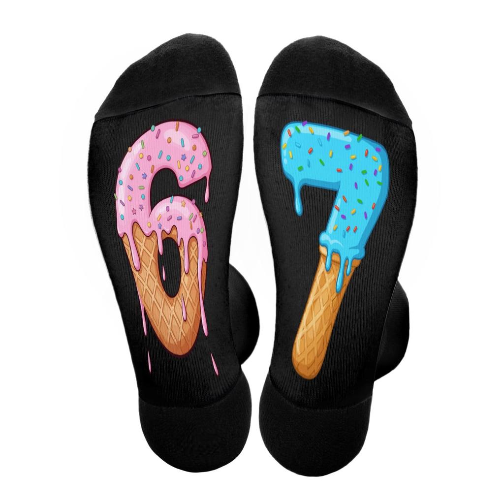 Modische, warme und interessante Socken mit sechs oder sieben Designs für Oma