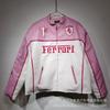 Herren Damen PU Leder Bikerjacke Mit Fleecefutter Warm Sportlich Oberbekleidung Herbst Winter
