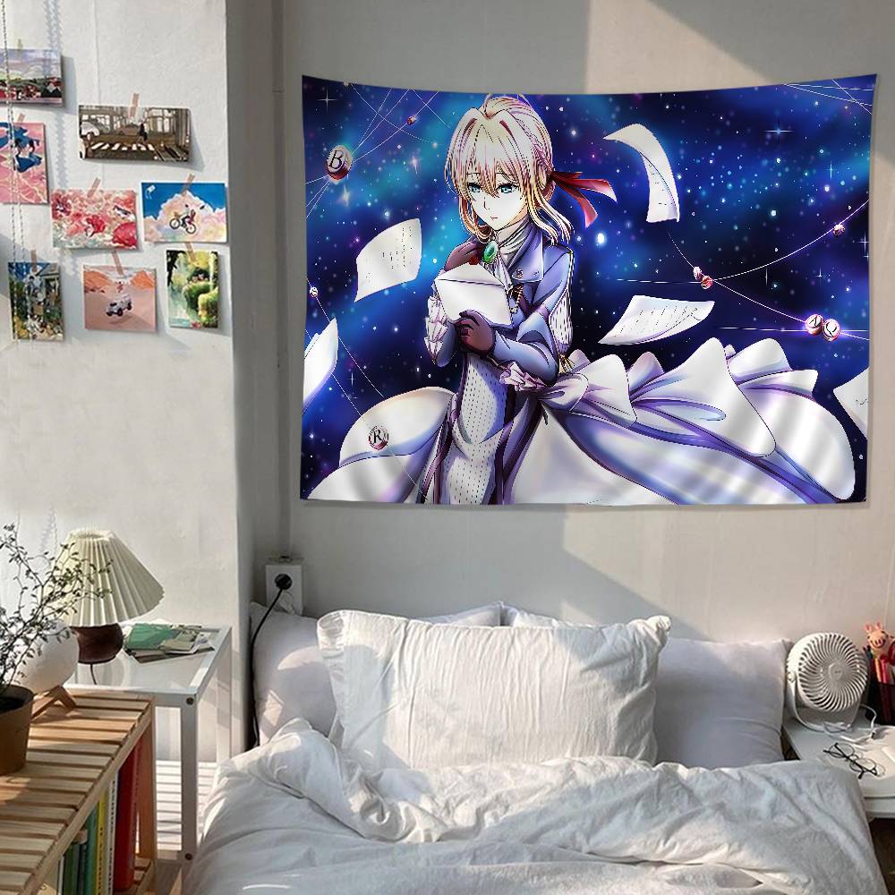 Anime Evergarden Cartoon Tapestry Wall Hanging Decoration Household Home Decor
