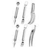 3 Piece Professional Steel Fruit Cutting Tools Set Includes Watermelon Cubing Slicers And Melon Ball Scooper Fork