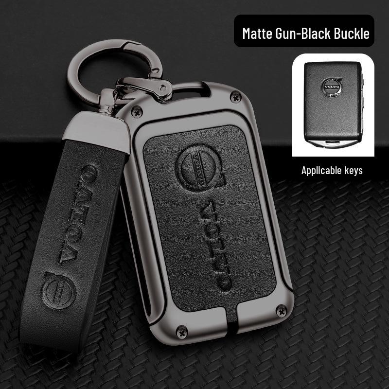 Pouzdro na klíče pro Volvo řady XC: S60, XC60, XC90, S90, V60, V90, XC40 - Špičkový ochranný kovový obal s přezkou