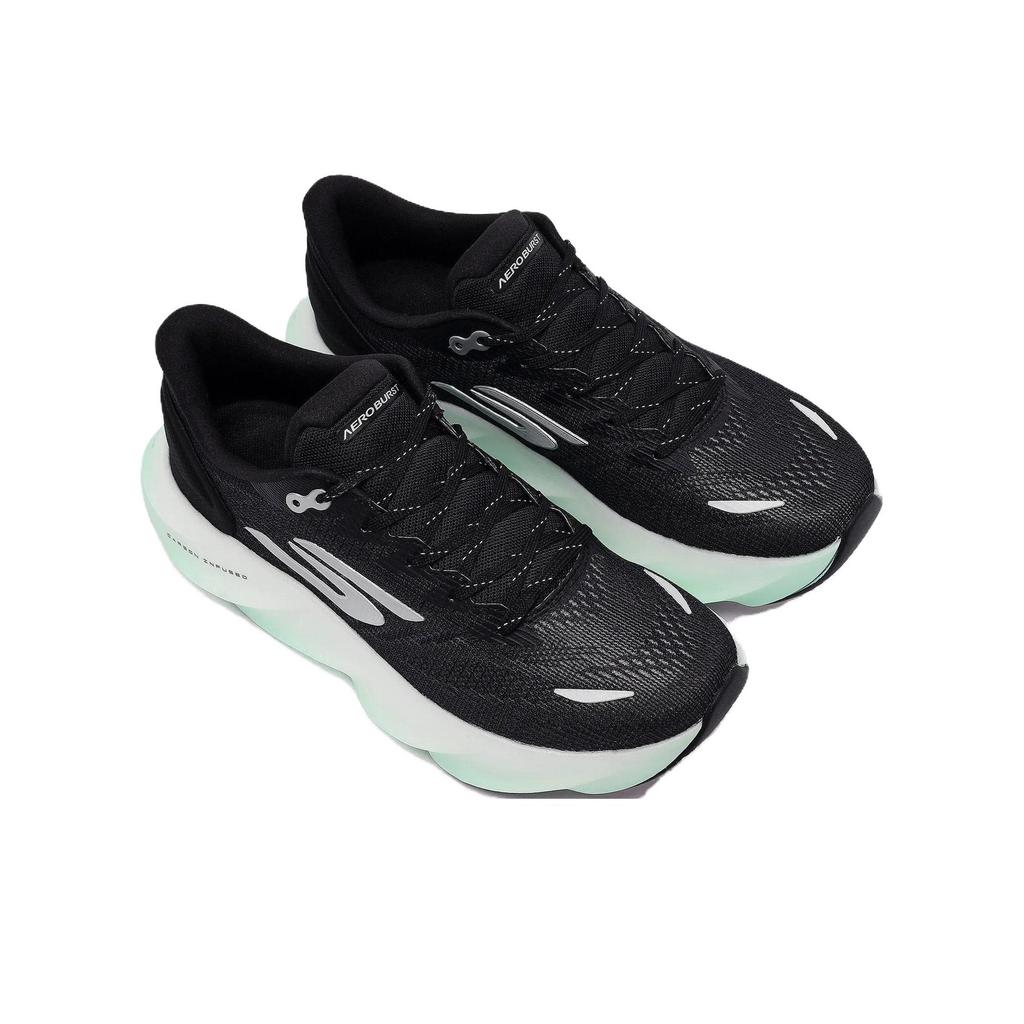Skechers SKX Aero Burst Ammortizzazione di Livello Superiore Supporto Sportivo Stabile Suola Spessa Scarpe da Corsa Resistenti Sneaker Donna Nero Bianco 172210-BKW