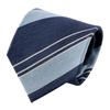 [Ojie] Men's Linen Tie, Silk Blend, Regimental Stripe, Business Tie, Made In Japan, Stylish, SpringSummer