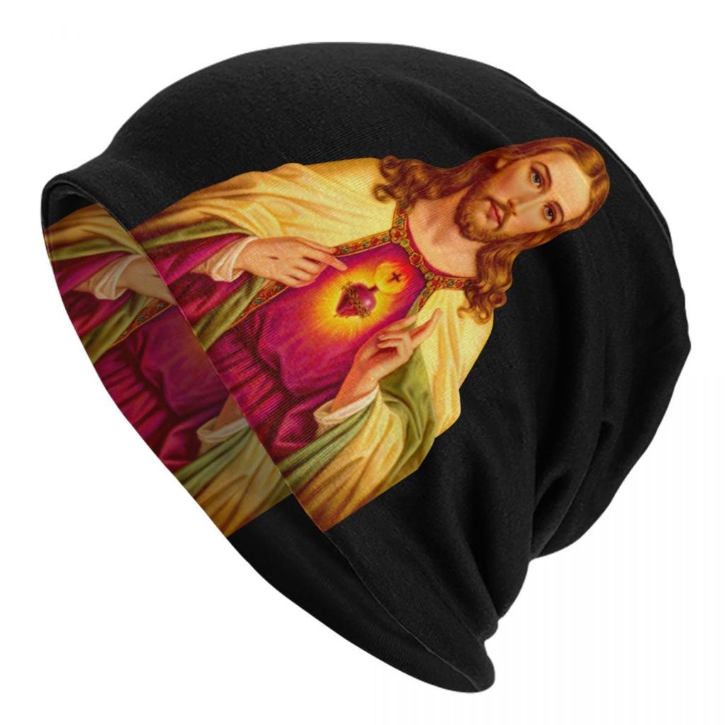 Custom Lion Of Judah Jesus Cross Beanie Cap Winter Bonnet Femme Knitted Hats Outdoor Ski Christian Faith Skullies Beanies Hats