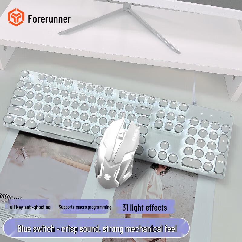 EWEADN TK100 Punk Wired Mechanical Gaming Keyboard