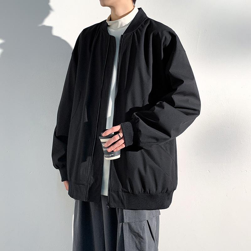 

2025 Осень/Зима Новая Ветрозащитная Куртка Мужская Обычная Модный Тренд Мужское Тепло 3XL чёрный