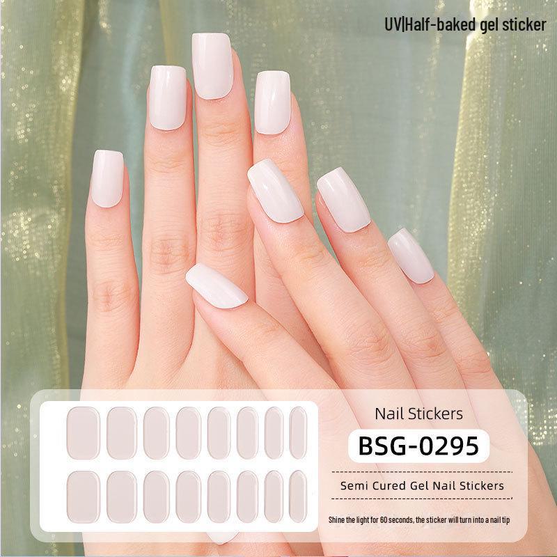 

Наклейки для ногтей с УФ-гелем: Полуотвержденная, сплошная цветная фототерапия для стойкого маникюра