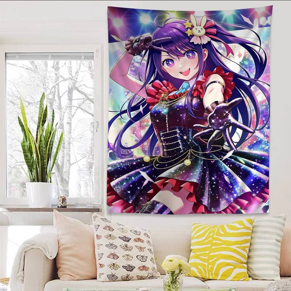 Fantasy Kawaii OOshi No Ko Colorful Tapestry Wall Hanging Cheap Hanging Bohemian Wall Tapestries Mandala Wall Hanging Sheets