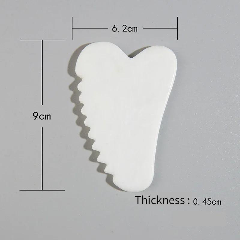 Natural Stone Jade Gouache Scraper Rose Quartz Facial Gua Sha Tools Neck Massager for Face Lifting Wrinkle Remover Beauty Health