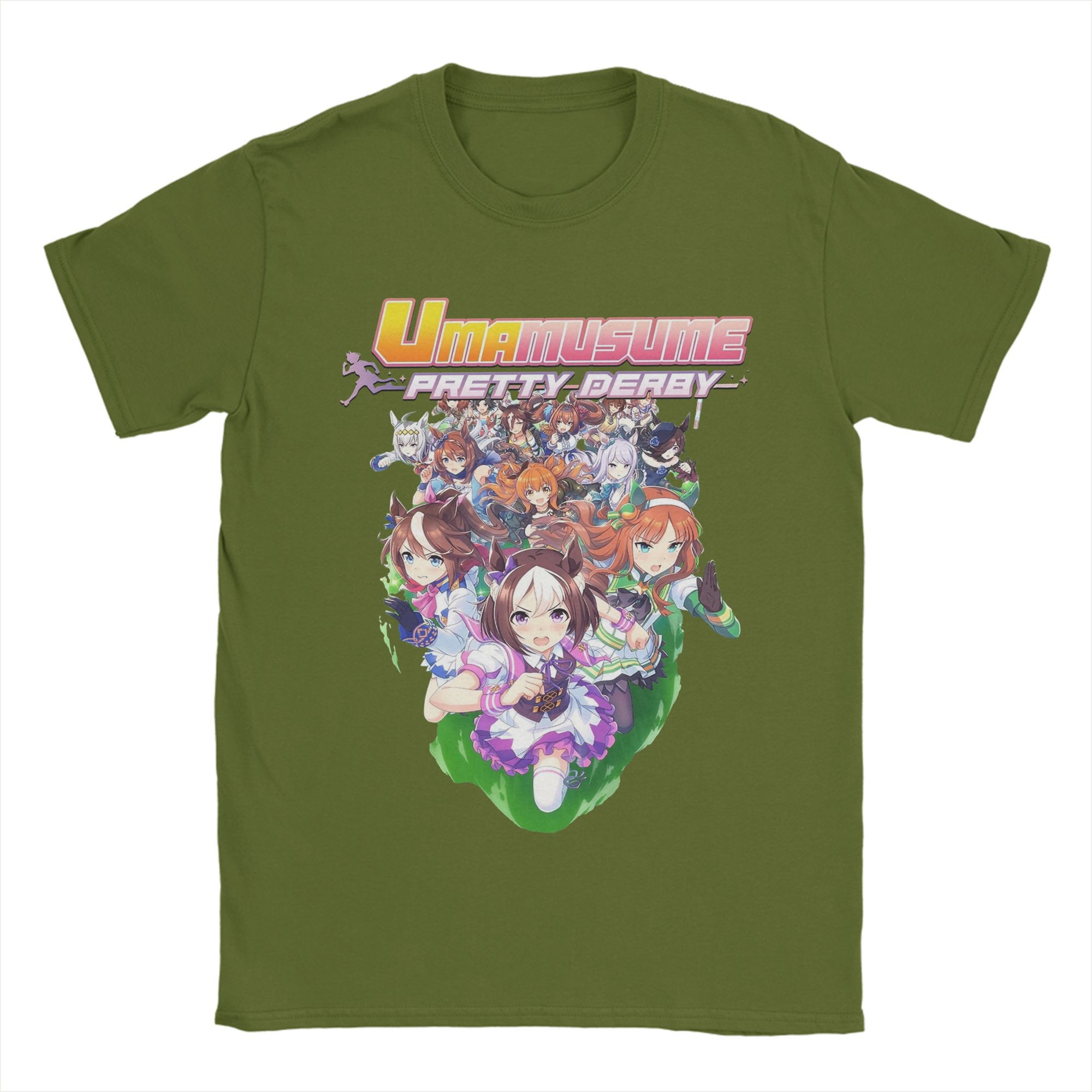 

Uma Musume Pretty Derby Anime Graphic T Shirts for Men Women Cotton Tee Shirt Clothes 4XL
