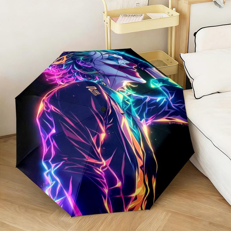 1PC Joker's Iconic Costume Automatic Umbrella - Suitable Travel Outdoor Portable Umbrella Birthday Gift Daily Essentials