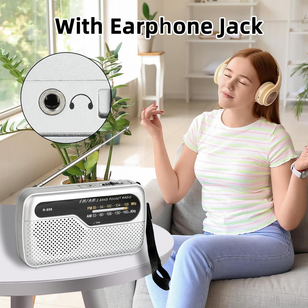 Compact FM/AM Portable Outdoor Radio
