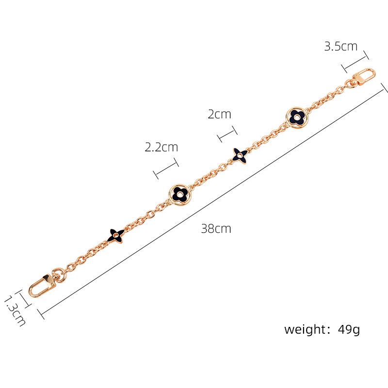 Роскошный декоративный ремешок для сумки и брелок с четырехлистным клевером