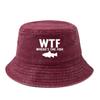Male and Female Outdoor Fishing Fisherman Hat WHERE'S THE FISH Print, Lightweight Sun Hat, Camping Leisure Bucket Hat.
