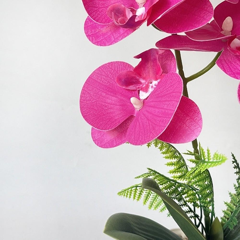 Wielokwiatowa Sztuczna Storczyk Motyl DIY Plastikowy Sztuczny Kwiat Sztuczny Storczyk Bonsai Wystrój Domu
