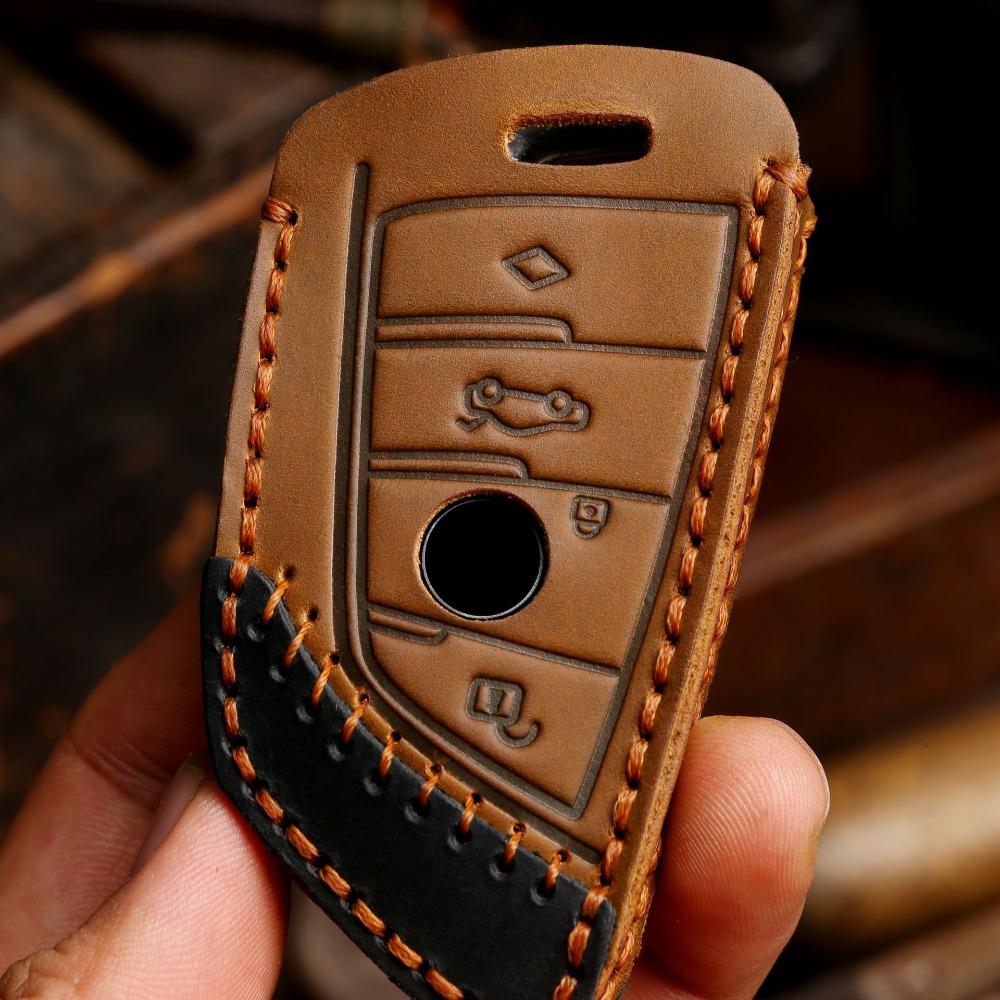 For BMW Key Case Handmade for X1 525Li Blade 5 Series 7 Series X3 Car Key Cover Premium Leather