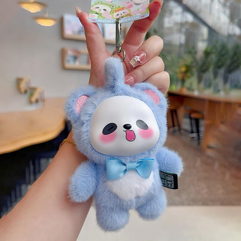 Panda Cartoon Plush Keychain With Soft Toy Pendant For Kids And Collectors Elephant
