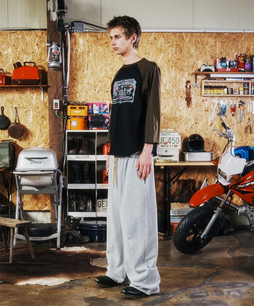 The Vinyl House Damaged Sweat Pants Gray