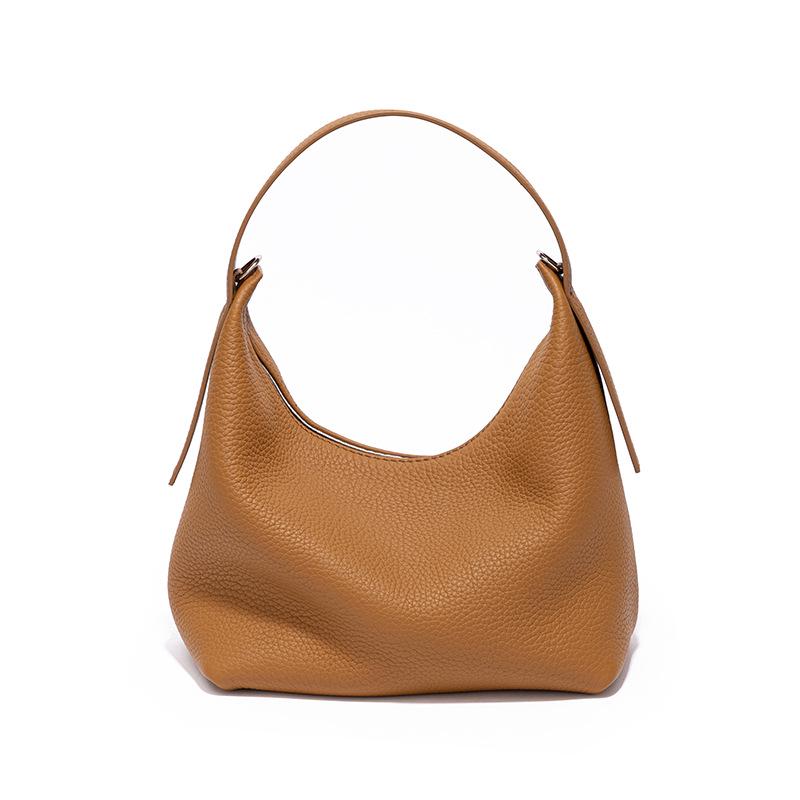Chic Women's Genuine Leather Crossbody & Shoulder Bag - Trendy, High-End, Light Luxury Handbag for Commuting