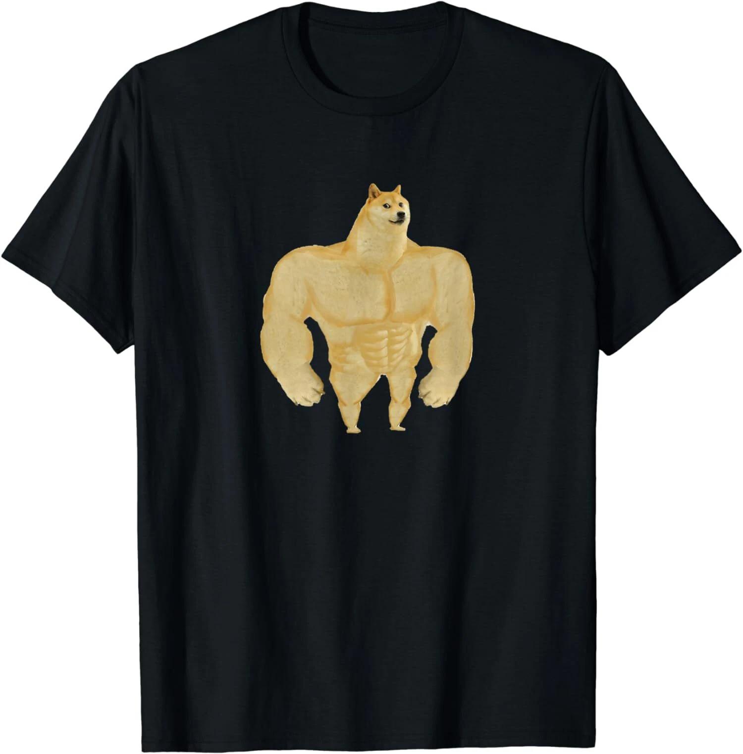 Funny Swole Doge, Meme Gift T-Shirt XL
