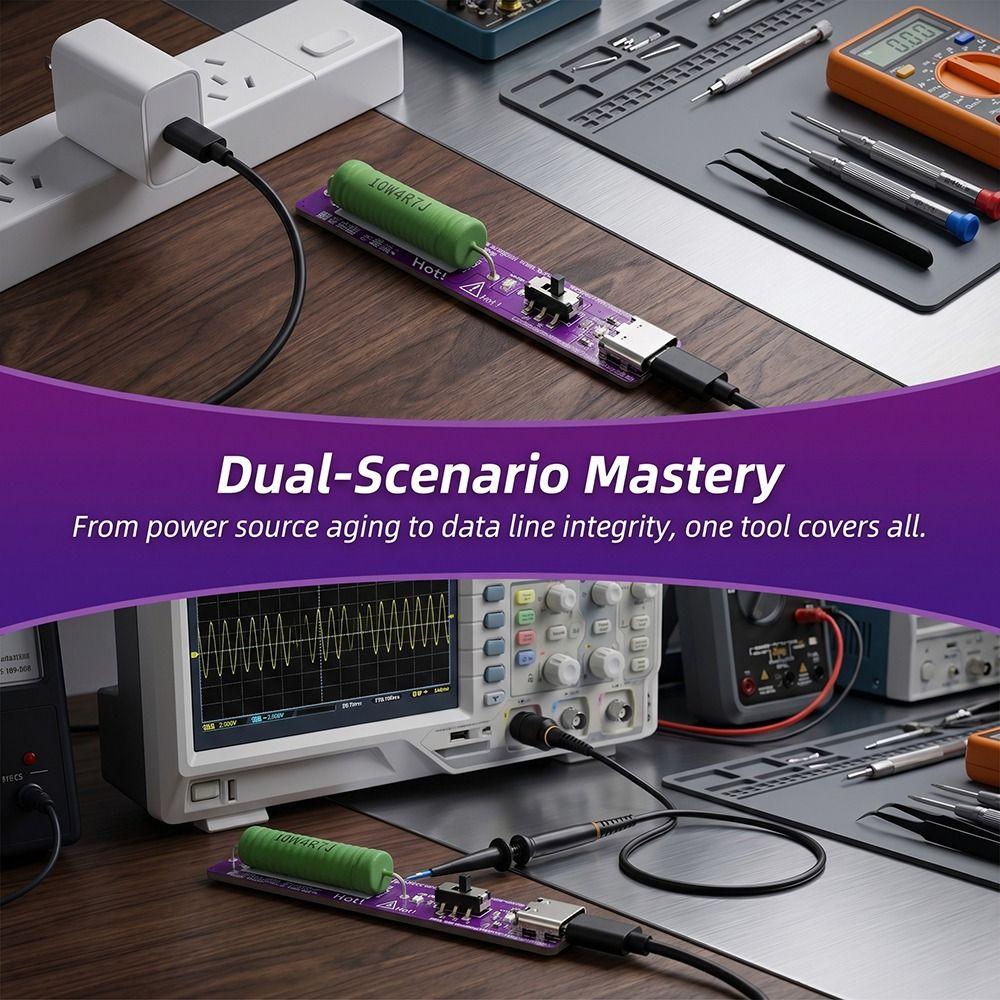 With Switch Current Voltage Test Aging Resistors Module USB Resistor Tester Mobile Power