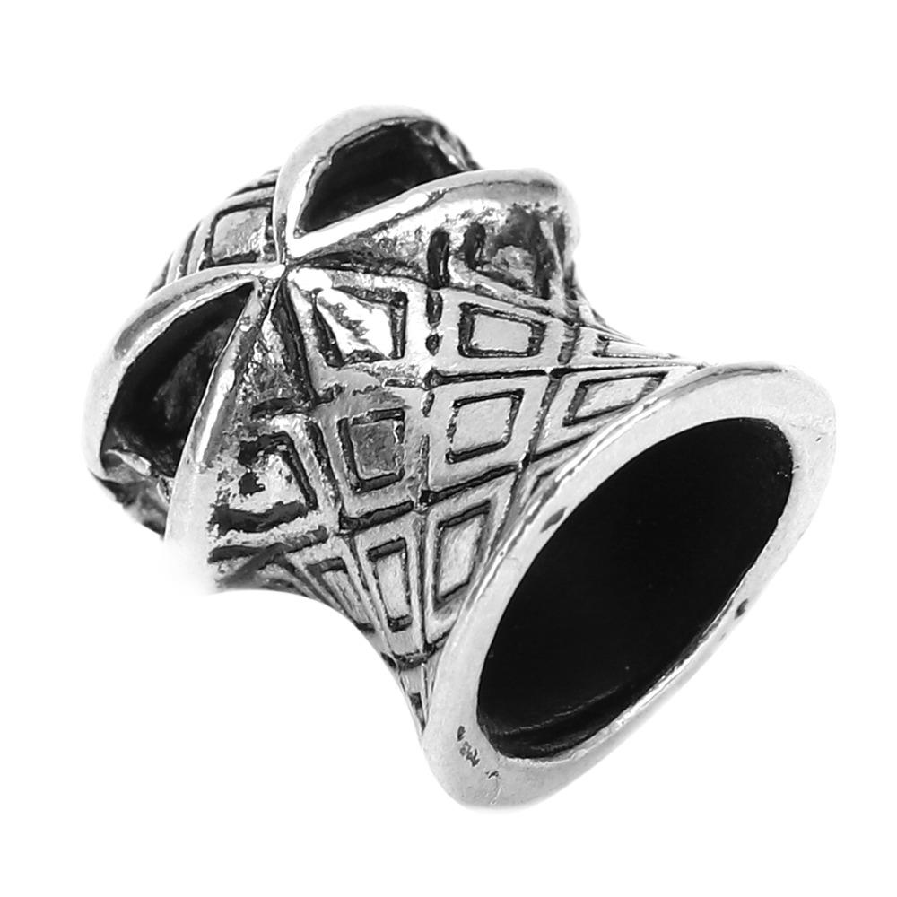 10Pcs Large Hole Anti Lost Lanyard Bead Zinc Alloy Non Slip Lanyard Bead  for Umbrella Rope