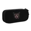 Classic Cat Smoking Cigarette Funny Cat Mafia Meme Pencil Case Pencil Box Pen Holder Girl Boy Big Bags School Supplies Zipper
