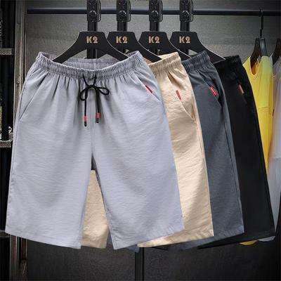 Heren Casual Elastische Vijfpunts Short - Trendy Losse Pasvorm Strand- en Sportkleding