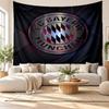 Bayern München Vægtæppe, Blødt Stof Vægophæng, Dekorativ Baggrund til Soveværelse Hjemme Vægkunst