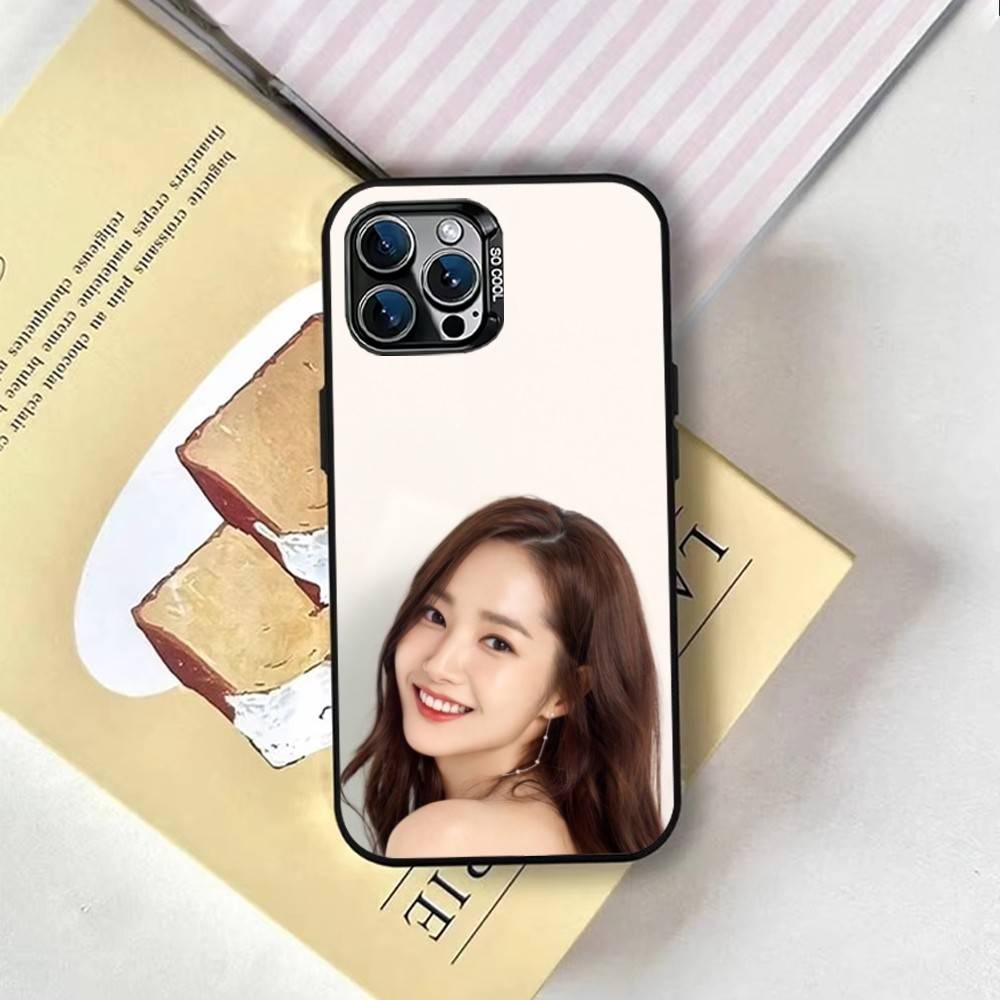 Korean actress Park Min-young Phone Case For iPhone 17,16,15,14,13,12,11 Plus,Pro Max,XS,Colorful Silver Black Cover