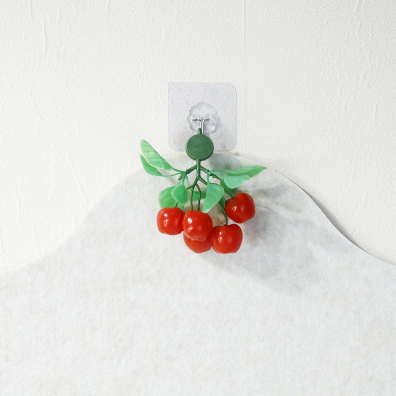 Creative Fake Fruit Skewers Magnets - Mini 5-Piece Set for Home Decor & Props