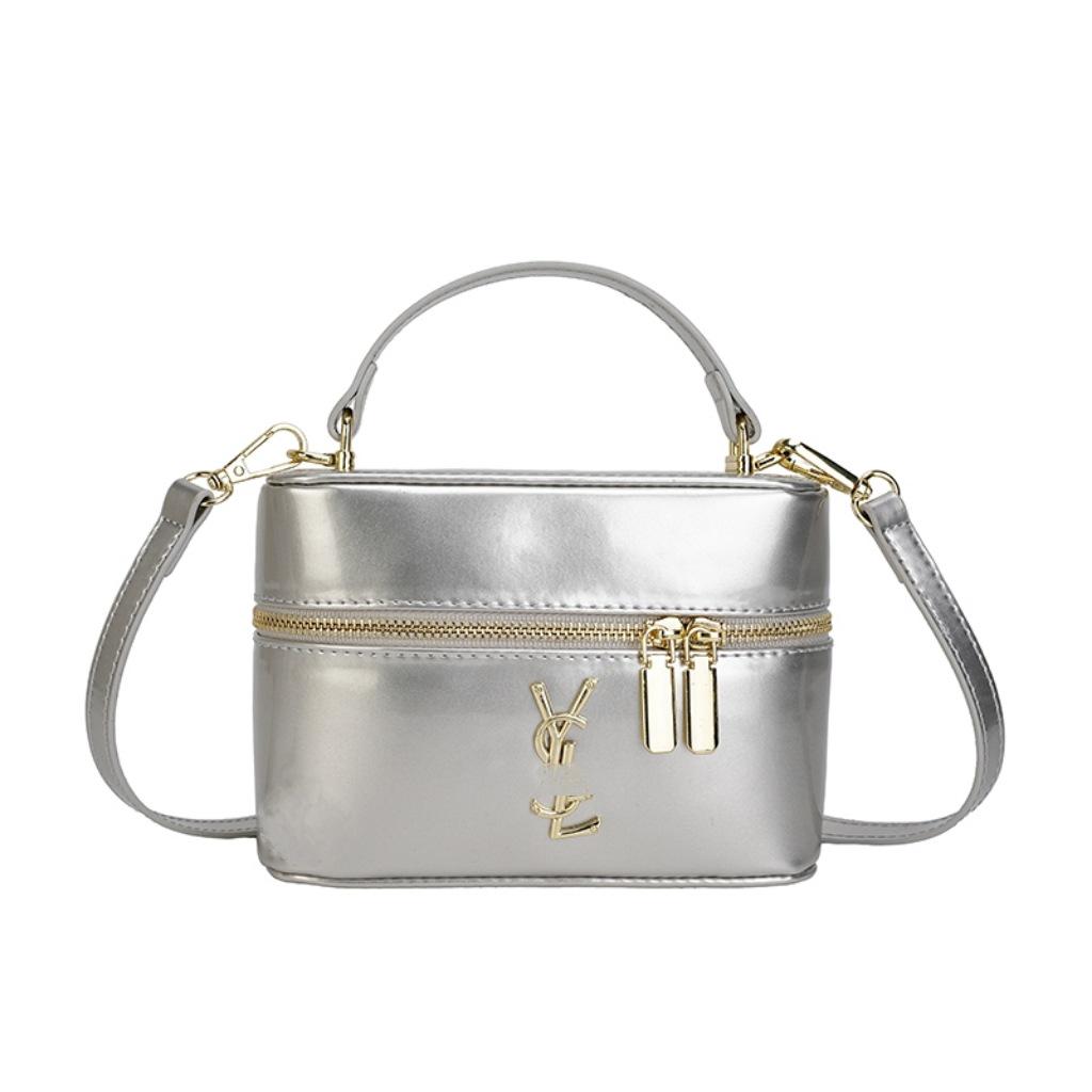 Luxuriöse glänzende Handtasche 25: Trendige Crossbody Nische Schultertasche