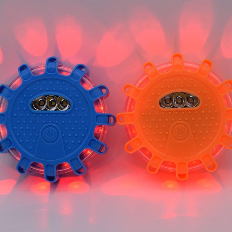 Car Emergencies Beacon Lights with 9 Blinking Pattern Roadside Assistance LED Flares Auto Safety Flashing Lights
