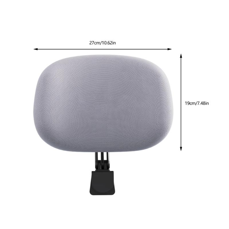 Ergonomic Neck Cushion For Office Chairs Removable Headrest Attachment With Memory Foam Cores Adjustable Height Angled