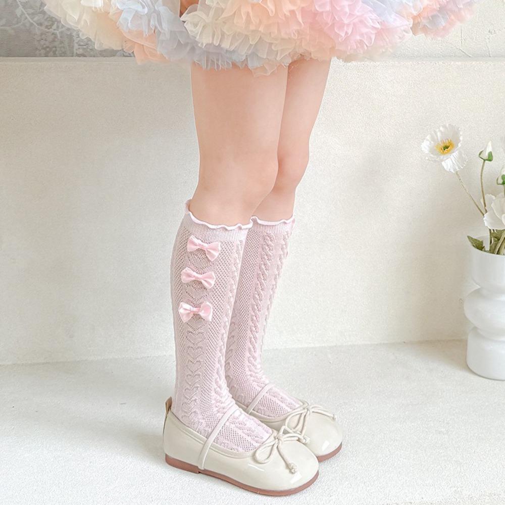 

Lace Middle Tube Socks Ballet Style Hosiery New Leg Covers Gift рожевий