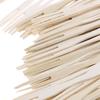100Pcs/Set Bamboo Cocktail Forks Bbq Fruit Pick Beige 9Cm Stick Skewers