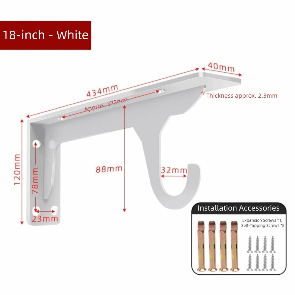 Heavy Duty Layer Board Support Metal Bracket Wall Supports Organizer Shelf Brackets Garden