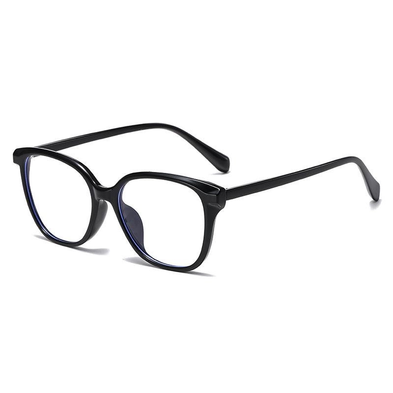 75258 Retro Trendy Glasses Frame 2025 New Anti-Blue Square High-End Plain Flat Glasses