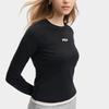 FILA Original Casual Slim Fit Round Neck Pullover Long Sleeve T-Shirt Women tops F51W639202F-BK