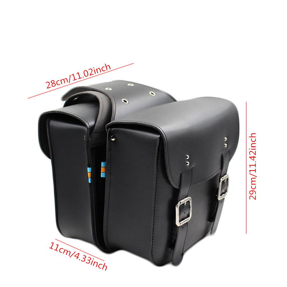 Retro Fashion Motorcycle Saddlebag PU Leather Saddle Bags Pouch Storage Case Side Luggage Tool Bags Universal Motor Accessories