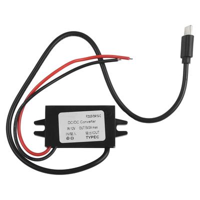 12V To 5V 3A Waterproof Converter Type C USB C DC-DC Step Down Module
