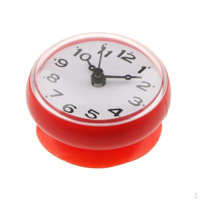 7,5 cm v průměru. Vodotěsné silikonové přísavkové hodiny do kuchyně, koupelny, sprchy,