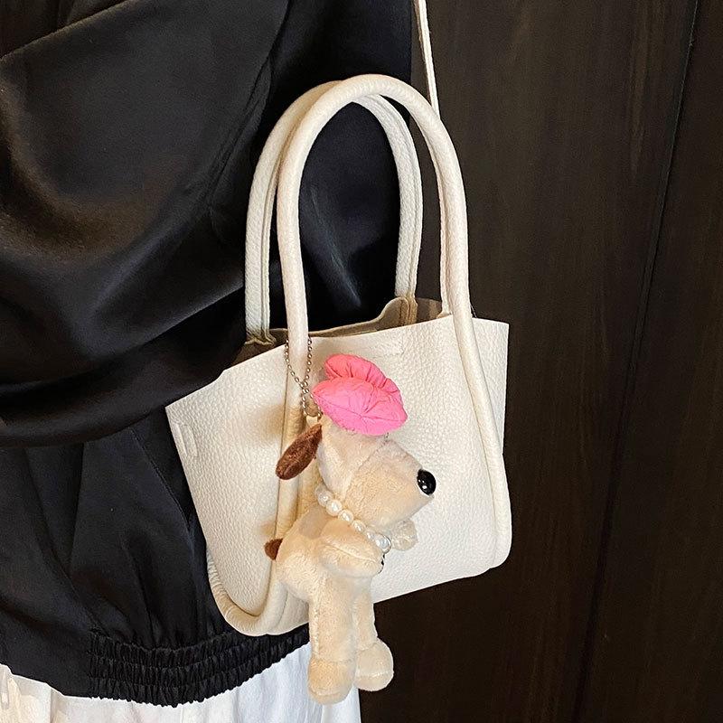 2025 New Niche Simple High-end Korean Version Vegetable Basket Bag Women's Casual Versatile Fashion Messenger Mother and Child Bag